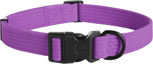 Vista 10 de lynxking Collar de perro suave acolchado transpirable de algodón sólido fuerte ajustable collar para mascotas para cachorros pequeños