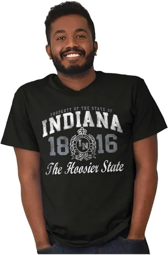 Vista 35 de Indiana Midwestern Souvenir Tourist in Crewneck Camisetas Mujer