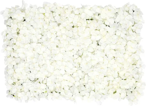 Vista 13 de Arreglo de flores artificiales para decoración de paredes; paneles decorativos con hortensias artificiales para el hogar, fiestas, bodas, Navidad