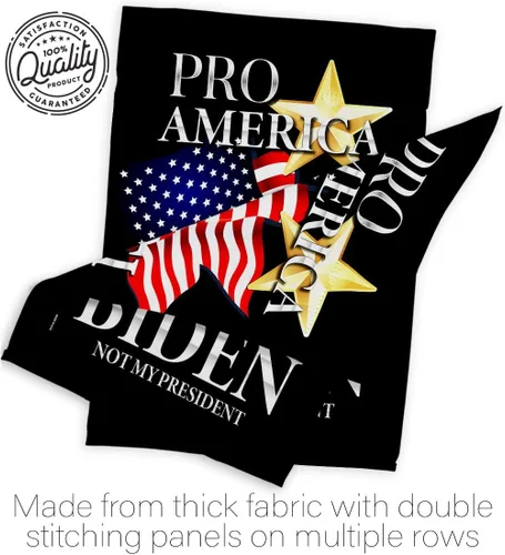 Vista 7 de Pro America - Paquete de bandera anti-Biden House de Estados Unidos, presidente político demócrata, fiesta de té republicana de Estados Unidos
