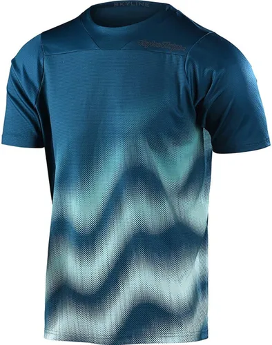Vista 4 de Troy Lee Designs Camiseta de ciclismo MTB para bicicleta de montaña para hombre, Skyline SS Wave