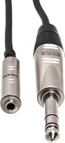 Vista 4 de Hosa HXMS-005 Pro Cable adaptador de auriculares, REAN 0.138 in TRS a 1/4 pulgadas TRS, 5 pies