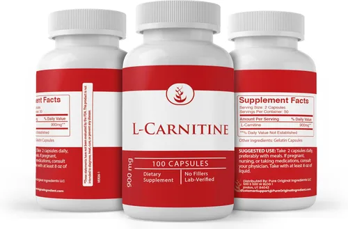 Vista 4 de PURE ORIGINAL INGREDIENTS L-carnitina, (100 cápsulas) siempre pura, sin aditivos ni rellenos, verificado por laboratorio