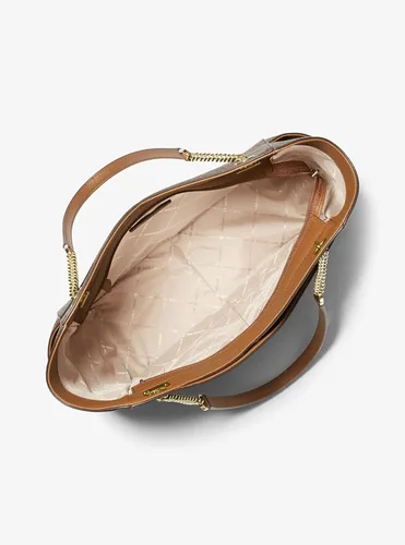 Vista 6 de Michael Kors Jet Set - bolsa de hombro para viaje con cadena grande, cartera triple Michael Kors Jet Set.
