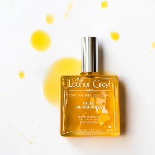 Vista 3 de Leonor Greyl Huile De Magnolia Aceites Naturales Mejoradores De Belleza Para Cara Y Cuerpo. 97% Ingredientes Naturales. Vegano. 3.2 oz Hecho