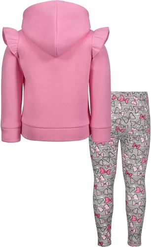 Vista 4 de Disney Fancy Nancy - Sudadera con capucha y leggings de forro polar para niñas