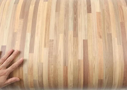 Vista 3 de ROSEROSA Papel tapiz autoadhesivo de madera para despegar y pegar, revestimiento de puerta para encimera, borde superior, moldura de espejo LW497