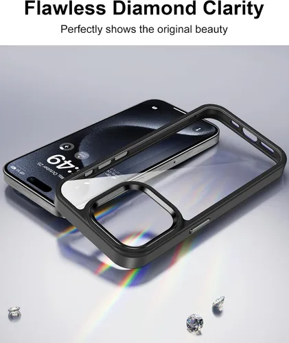 Vista 429 de HOOMIL Funda para iPhone 7 Plus/iPhone 8 Plus de 5.5 Pulgadas, sin amarillamiento, protección contra caídas, cubierta trasera dura transparente