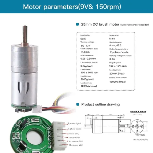 Vista 3 de Chasis de coche de tanque de robot de absorción de impactos profesional con motor codificador de CC para Arduino/Raspberry Pie, Vehículo