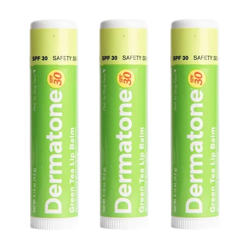 Vista 11 de Bálsamo Labial de Coco Dermatone SPF 30, 0.15 oz - Paquete de 3