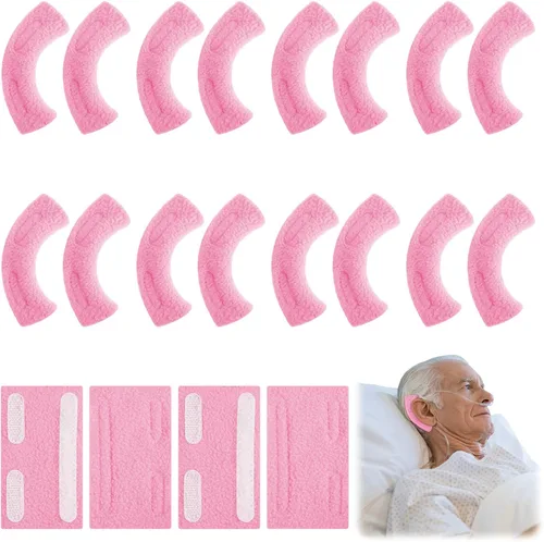 Vista 11 de Boao 20 almohadillas nasales de cánula para los oídos, almohadillas suaves de oxígeno para los oídos, cojín de tubo de oxígeno, comodidad para Azul