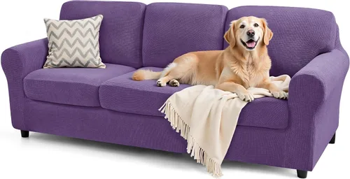 Vista 62 de SUBRTEX Juego de 5 fundas elásticas para sofá, fundas de cojín para respaldo, colección de protectores de muebles, para sofá de gran