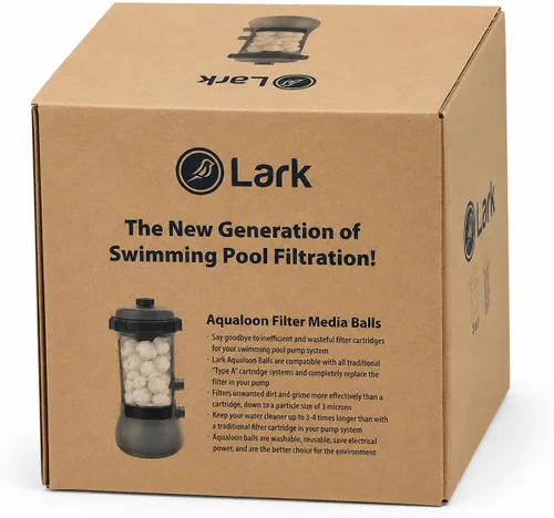 Vista 7 de Lark Las bolas de filtro de piscina sobre el suelo funcionan con sistemas de filtración tipo A, D, I y arena