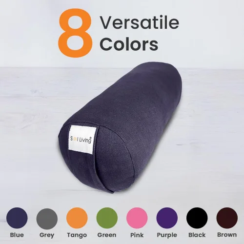 Vista 143 de Sol Living Almohada de yoga rectangular para meditación, accesorios de meditación de algodón, almohada de meditación restaurativa de yoga, almohada