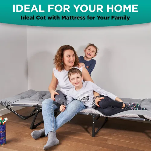 Vista 8 de ZONETECH Colchón plegable para cuna y almohadilla de 4 posiciones ajustable, portátil, calidad premium para adultos y niños, perfecto para camping
