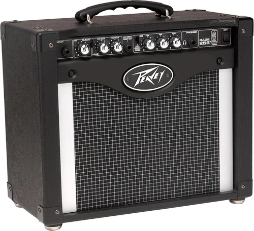 Vista 3 de Peavey Amplificador de guitarra combinado Rage® 258. Tecnología TransTube®, preamplificador y amplificador de potencia, 2 años de garantía