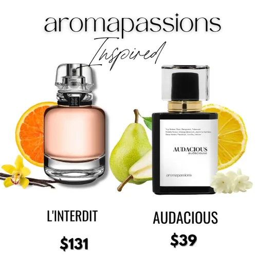 Vista 8 de aromapassions AUDACIOUS Inspirado en LINTERDIT Perfume de feromonas para mujer Extrait De Parfum Fragancia de aceite esencial de clon