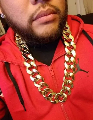 Vista 2 de Big Chunky Plastic Hip Hop Chain Necklace,26",32",36",40