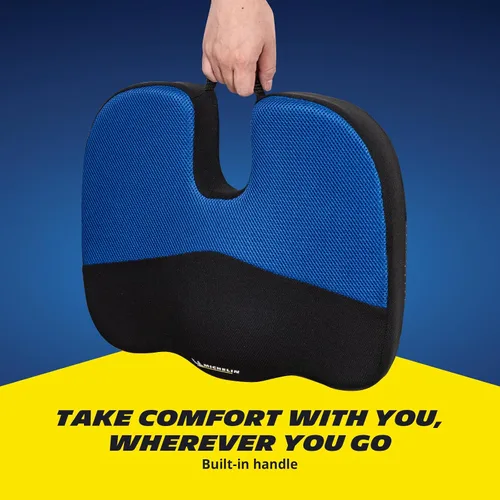 Vista 6 de MICHELIN Paquete de 2 cojines de asiento de espuma viscoelástica, infusión de gel para una comodidad refrescante, soporte ergonómico ortopédico