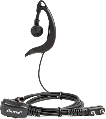 Vista 2 de Auricular Walkie Talkie con micrófono para radio BaoFeng Retevis G Shape Headset para Baofeng UV-5R BF-888S Arcshell Retevis H-777 RT21 RT22 Kenwood