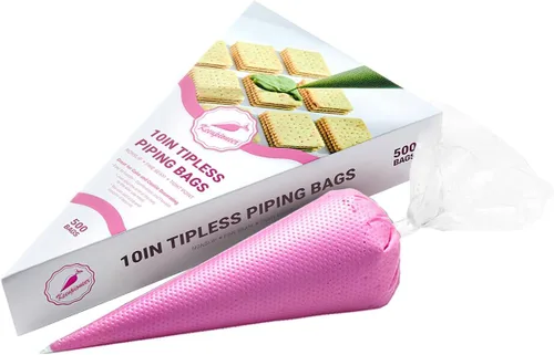 Vista 10 de Keenpioneer Bolsas desechables de 14 pulgadas para decoración y repostería, bolsa de pastelería sin puntas para tartas, glaseado de crema