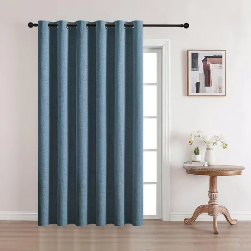 Vista 36 de CUCRAF - Juego de 2 paneles de cortinas de ventana con oscurecimiento total del 100%, de 54 pulgadas de largo, con aspecto de lino falso, cortinas