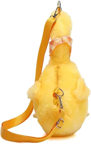Vista 5 de LOXOMU Women Kawaii Chicken Purse, Small Cute Stuffed Animal Purse Plush Wallet, Girls Mini Crossbody Bag