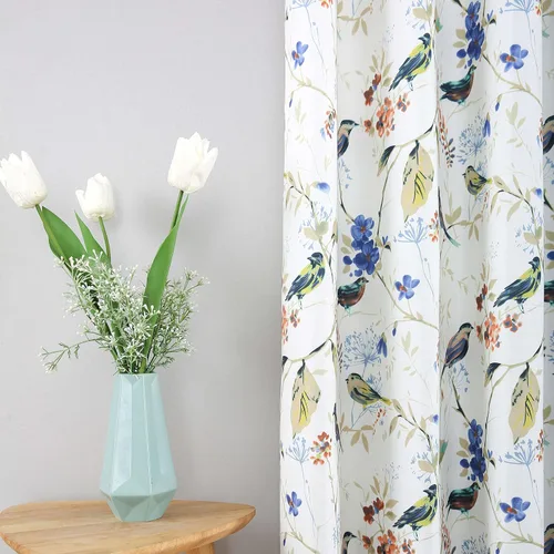 Vista 20 de Leeva Cortinas de bloqueo de luz de 45 pulgadas de largo para dormitorio, paneles de cortina de lino sintético para ventana, tratamiento decorativo