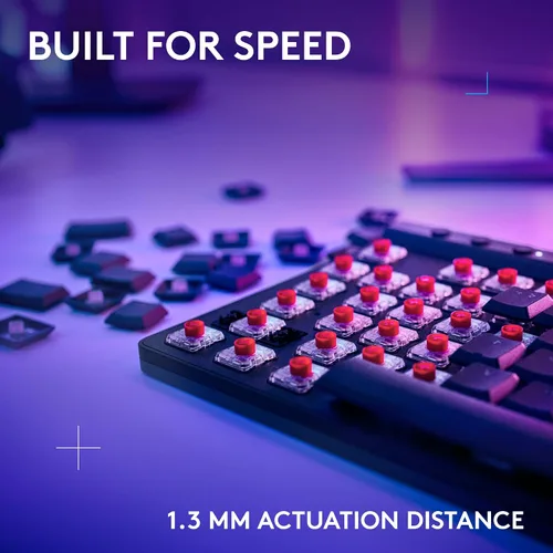 Vista 3 de Logitech G 515 Lightspeed TKL - Teclado inalámbrico para juegos de perfil bajo, LIGHTSYNC RGB, diseño delgado sin teclas, teclas PBT de doble