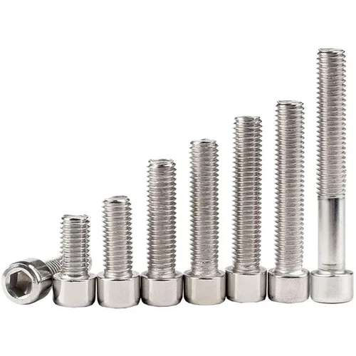 Vista 3 de 50 tornillos de cabeza hexagonal de acero inoxidable M3-0.020x0.197 in Pernos de cabeza hexagonal interior DIN 912