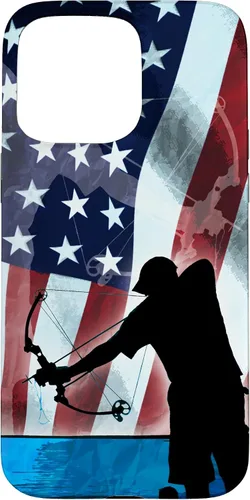 Vista 31 de Bowfishing American Flag Bow Hunting for Fish bowfisher Case for iPhone 17