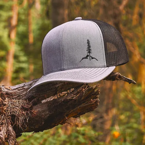 Vista 9 de LARIX - Gorra de camionero Tamarack Mountain (forro de sombrero sin sudor incluido)