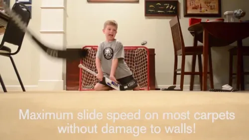 Vista 2 de Alfombra de piso interior de espuma de hockey brillante para rodillas, juguete de entrenamiento de portero suave y seguro, para niños, el disco