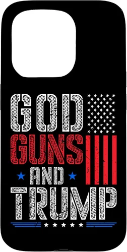 Vista 14 de God Guns and Trump Vote Donald Trump Republican Case for iPhone 17