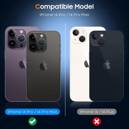 Vista 12 de UniqueMe [Pack de 3 compatible con iPhone 14 Pro Max/iPhone 14 Pro Protector de Lente de Cámara de Vidrio Templado