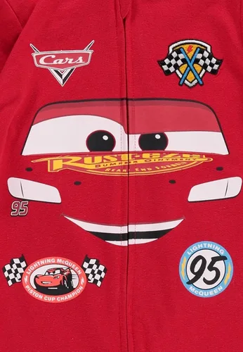 Vista 5 de Disney Pixar Cars Tow Mater Lightning McQueen - Overol para cosplay con cremallera para recién nacidos a niños pequeños