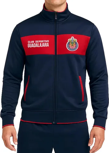 Vista 5 de Icon Sports Officially Licensed Chivas Soccer Track Jacket - Unisex Adult