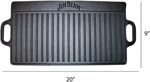 Vista 2 de Plancha rectangular de hierro fundido de doble cara