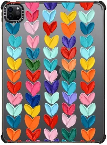Vista 65 de CASETiFY Estuche de impacto para iPad Pro 12.9" (3ª/4ª/5ª/6ª generación) - Libro de composición Brachio - Negro transparente