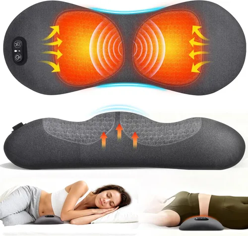 Vista 8 de Almohada de apoyo lumbar eléctrica 3 en 1, masajeador de espalda