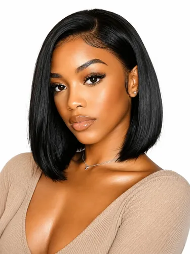 Vista 31 de Nadula Yaki - Peluca de cabello humano lacio estilo Bob con cordón y capas de enmarcar la cara, densidad del 180%, sin pegamento, 7x5 Bye Bye Knots