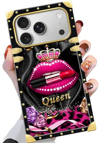 Vista 16 de Funda compatible con iPhone X/Xs, TPU suave de lujo y parte trasera de policarbonato duro para niñas y mujeres, funda protectora a prueba de golpes