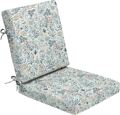 Vista 19 de Arden Foam - Cojín para silla de comedor al aire libre, 20 x 20 pulgadas, fabricado con espuma ProFoam, resistente a la lluvia, resistente a