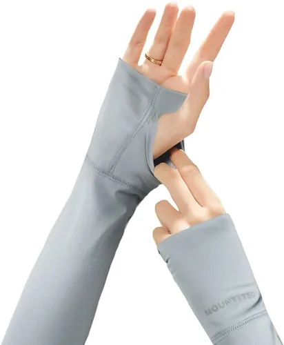 Vista 5 de Mangas de compresión con protección UV para hombres y mujeres, cubierta de tatuaje, manga de codo refrescante