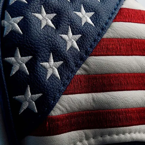 Vista 7 de GOOACTION USA Golf Club 3 5 Fairway Wood Headcover American Stars and Stripes Flag Cuero sintético Patriótico Head Covers Protector