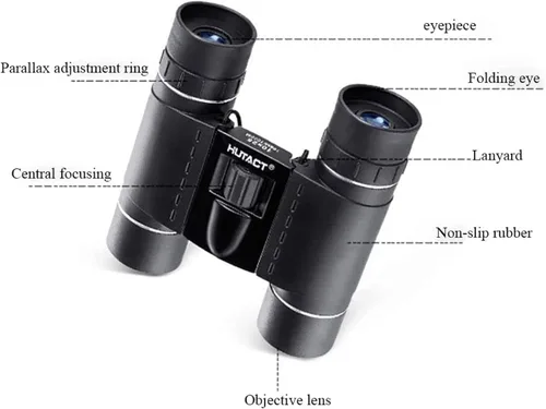 Vista 7 de 10 25 Binoculares Pequeños Compacto Mini Telescopio Bolsillo Plegable Ligero De Alta Potencia Súper Transparente Impermeable Para Observación D