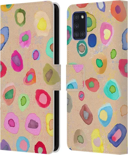 Vista 56 de Head Case Designs Officially Licensed Ninola Ditsy Flowers Yellow Nature Bold Leather Wallet Case Compatible with Samsung Galaxy A07 4G