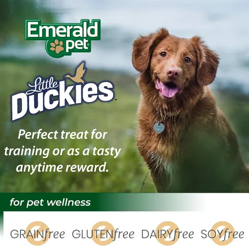 Vista 7 de Emerald Pet Little Duckies - Golosinas crujientes naturales para perros, hechas en Estados Unidos