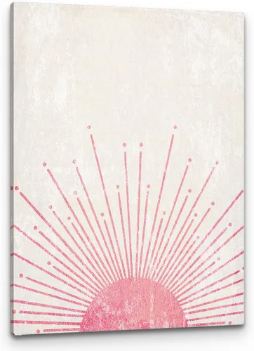 Vista 7 de PHAMTE Lienzo enmarcado bohemio rústico con puesta de sol y puesta de sol naranja para el hogar, baño, habitación de niñas, cocina, oficina