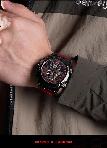 Vista 2 de NAVIFORCE Relojes militares para hombre, reloj táctico deportivo al aire libre para hombre, fecha, semana, multifunción, digital, analógico
